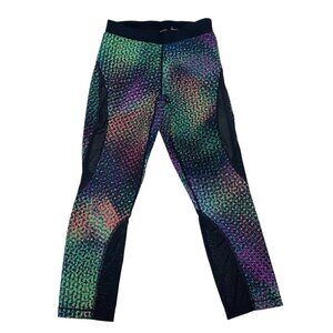 Nike Pro Women's S Small Hypercool Kaleidoscope Leggings Cropped  831980-367